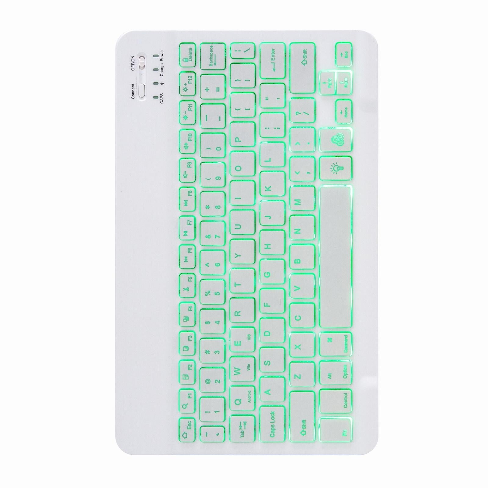 V562-D304064200ADE-202504292013-03 Bluetooth Keyboard Leather Case For Ipad Pro 11 With Three-Fold Holder & Backlight - Black - Image 4