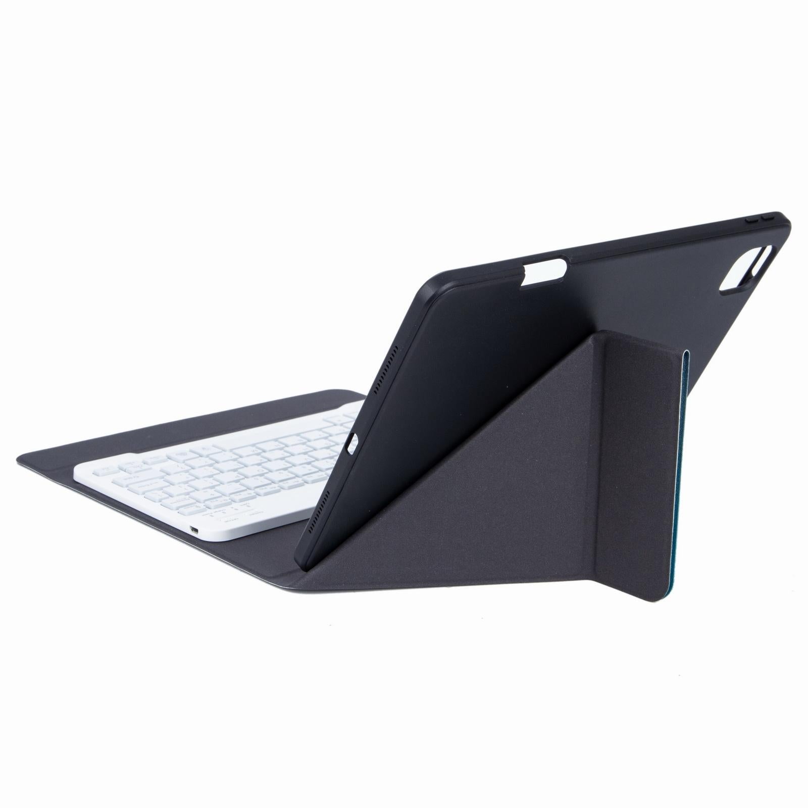 V562-D304064200ADE-202504292013-06 Bluetooth Keyboard Leather Case For Ipad Pro 11 With Three-Fold Holder & Backlight - Black - Image 7