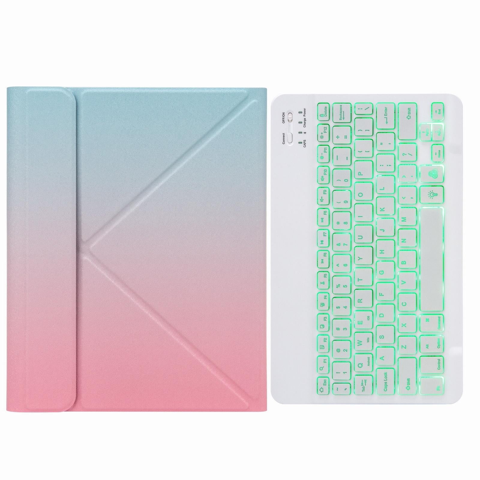 V562-D304064200ADE-202504292013-13 Bluetooth Keyboard Leather Case For Ipad Pro 11 With Three-Fold Holder & Backlight - Black - Image 14