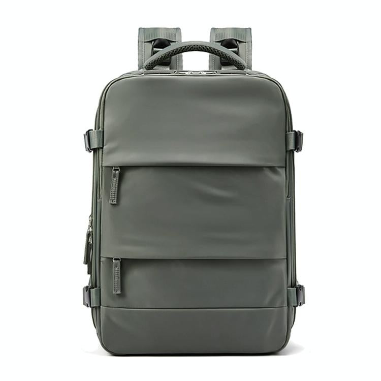 V562-D402154500ADE-202502282105-02 Outdoor Travel Laptop Backpack - Army Green - Khaki - Image 3