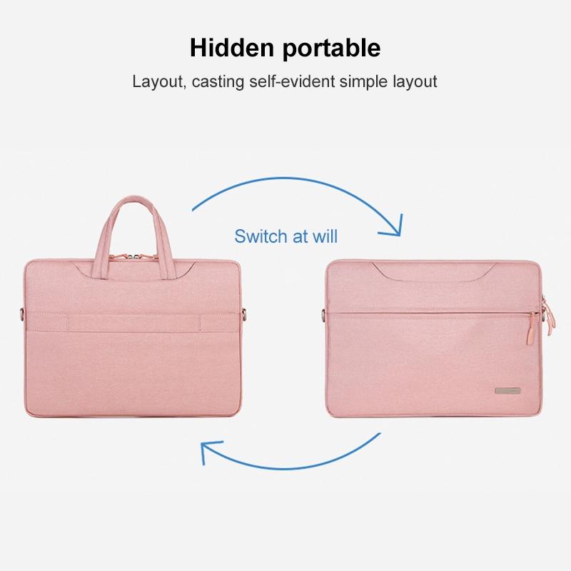 V562-D708722300ADE-202502281845-04 16.1 Inch Inner Bag with Shoulder Strap for Handbag or Laptop - Black - Image 5