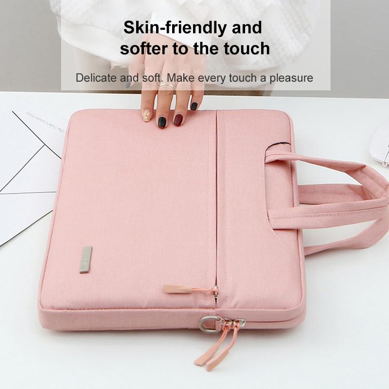 V562-D708722300ADE-202502281845-05 16.1 Inch Inner Bag with Shoulder Strap for Handbag or Laptop - Black - Image 6