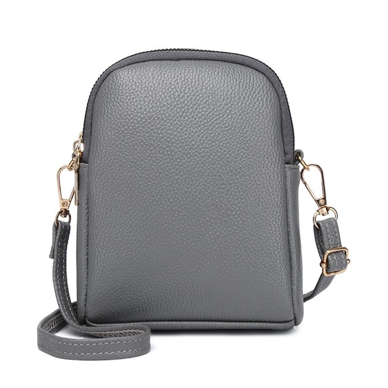 V562-E1006092060DBT-202505191521-00 Iitchi Pattern Crossbody Bag For Ladies Fits Cell Phone - Gray - Image 1