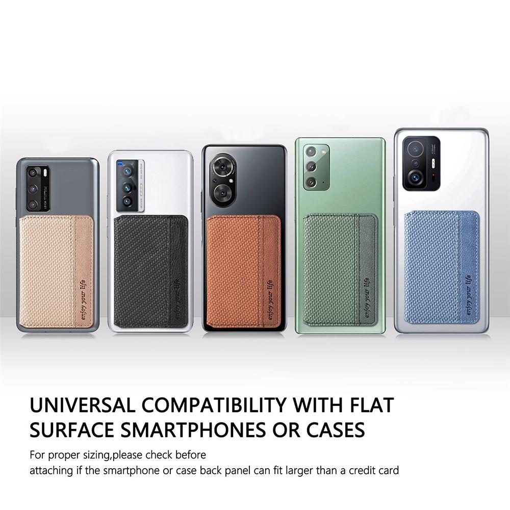 V562-E1007563060DBT-202503280247-10 Universal Phone Card Holder With Bracket Multifunctional - Brown - Image 11