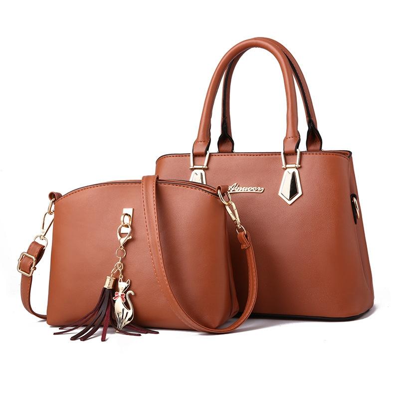 V562-E1066504450DBT-202504251726-11 Women 2-in-1 Casual Messenger Bag - Large Capacity - Khaki - Image 12