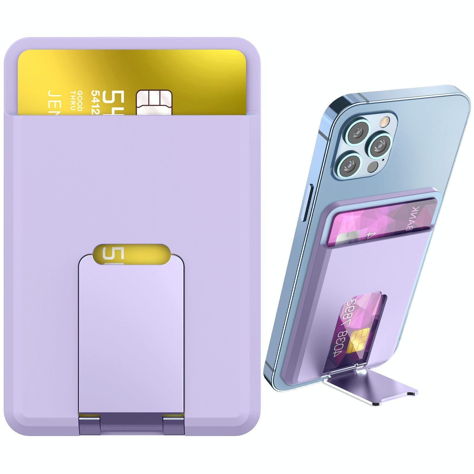 V562-E1073853060DBT-202503280212-09 Universal Mobile Phone Card Holder Organizer Bag - Purple - Image 10