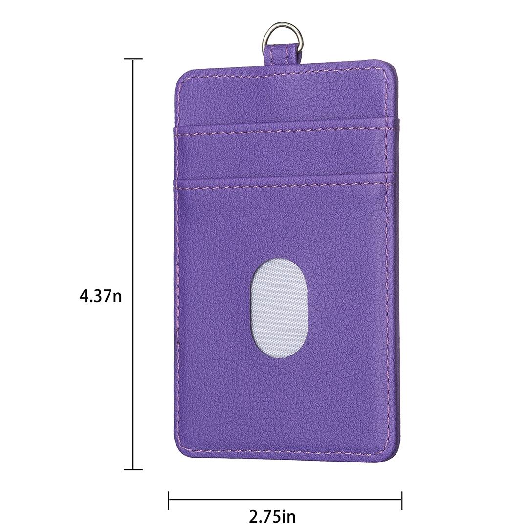 V562-E107539400ADE-202503281910-09 Vertical Id Card Bag & Lanyard - Purple - Image 10