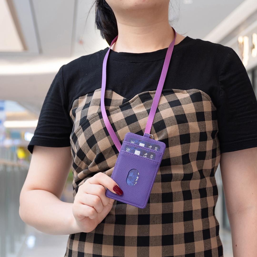 V562-E107539400ADE-202503281910-11 Vertical Id Card Bag & Lanyard - Purple - Image 12