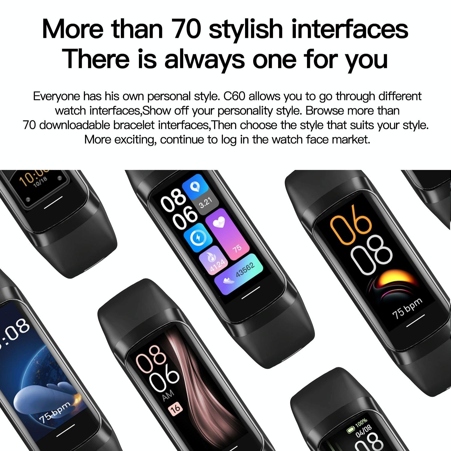 V562-E109927100AYS-202504252206-03 Ip67 Waterproof Smart Fitness Band - Compact And Durable - Purple - Image 4