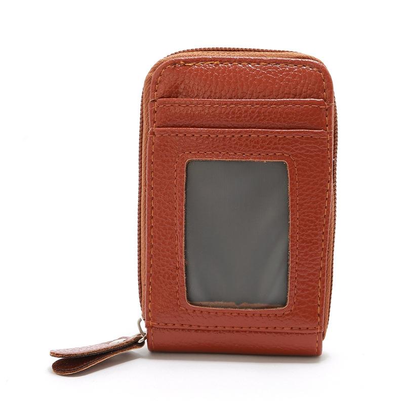 V562-E1099965950DBT-202503280220-01 Woven Mini Coin Purse For Ladies Student Id & Card Holder - Khaki - Image 2
