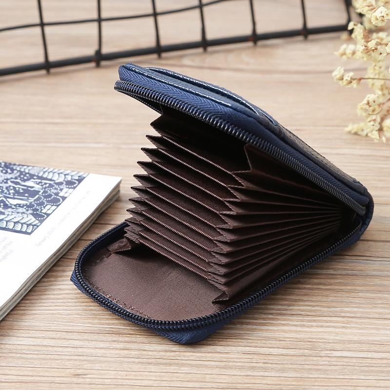 V562-E1099965950DBT-202503280220-05 Woven Mini Coin Purse For Ladies Student Id & Card Holder - Khaki - Image 6
