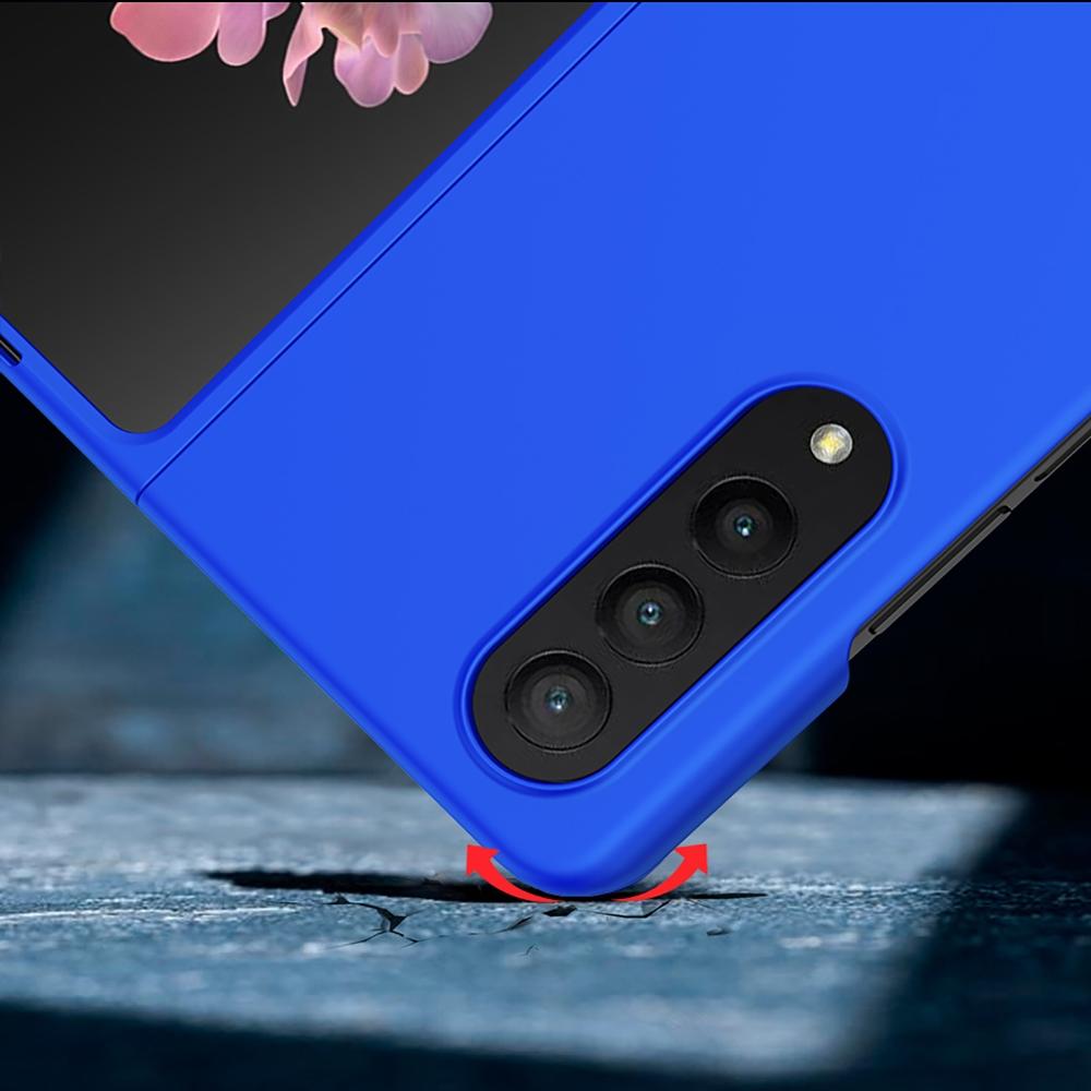 V562-E205451300ADE-202504292035-05 For Samsung Galaxy z Fold4 5G Smooth Skin Phone Case with Big Hole Fuel Injection - Purple - Image 6