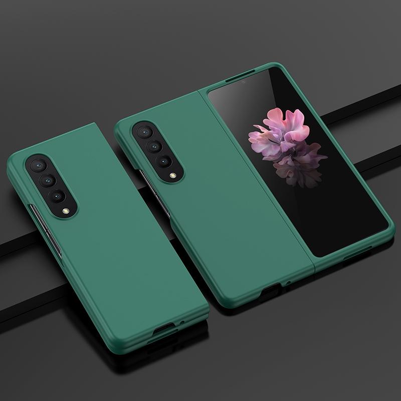 V562-E205451300ADE-202504292035-09 For Samsung Galaxy z Fold4 5G Smooth Skin Phone Case with Big Hole Fuel Injection - Purple - Image 10