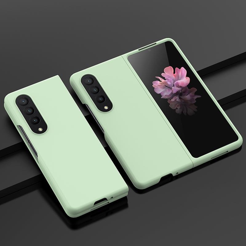 V562-E205451300ADE-202504292035-11 For Samsung Galaxy z Fold4 5G Smooth Skin Phone Case with Big Hole Fuel Injection - Purple - Image 12