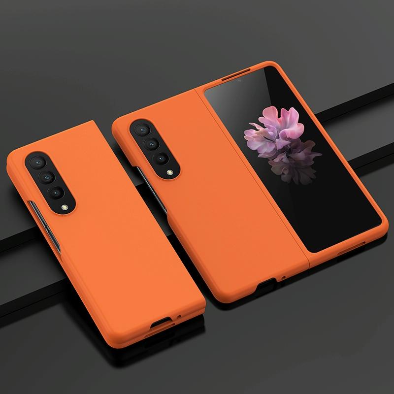 V562-E205451300ADE-202504292035-13 For Samsung Galaxy z Fold4 5G Smooth Skin Phone Case with Big Hole Fuel Injection - Purple - Image 14