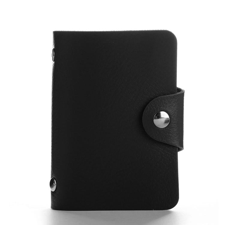 V562-E207466350DBT-202503280305-01 3 Pcs Upgraded Card Bag Transparent Business Card Holder With 12 Slots - Black - Image 2