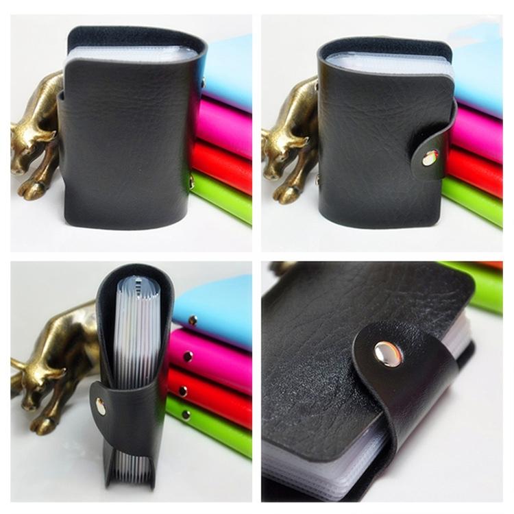 V562-E207466350DBT-202503280305-07 3 Pcs Upgraded Card Bag Transparent Business Card Holder With 12 Slots - Black - Image 8