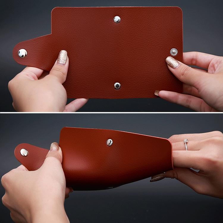 V562-E207466350DBT-202503280305-08 3 Pcs Upgraded Card Bag Transparent Business Card Holder With 12 Slots - Black - Image 9