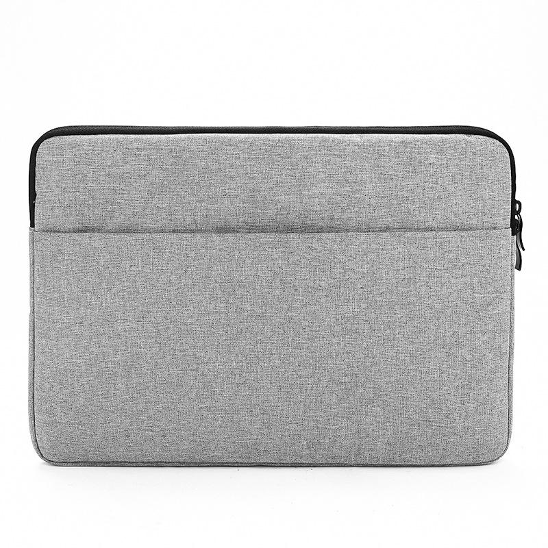 V562-E3078822060DBT-202502282053-00 Waterproof & Anti-vibration Inner Bag for 11 / 13-14 Laptops - Light Grey - Image 1
