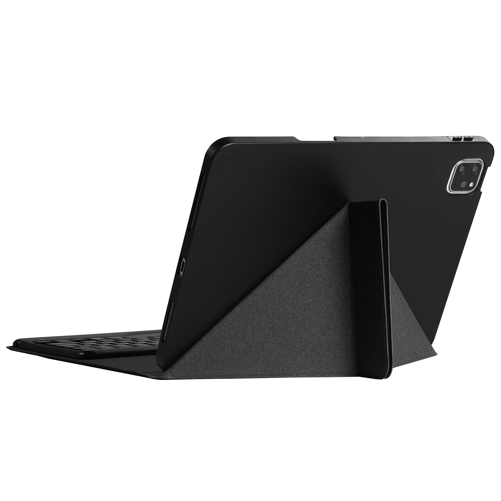 V562-E308066100ADE-202504292006-13 Bluetooth Keyboard Leather Case For Ipad Pro 11 With Triangle Holder & Pen Slot - Fits 2021 / 2020 / 2018 & Air 4 10.9 - Splittable - Gradient Blue Pink - Image 14