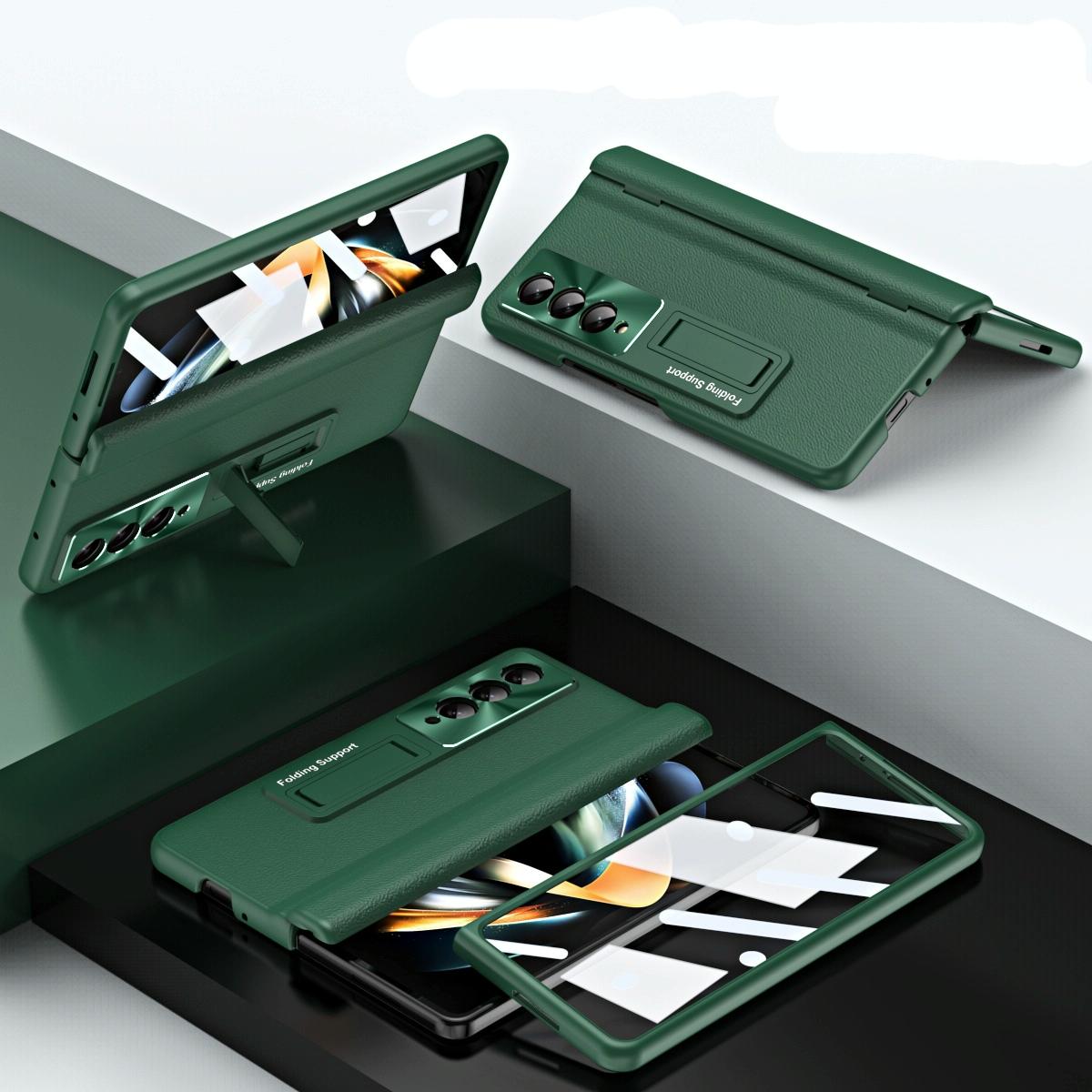 V562-F102511200AYS-202503211320-03 For Samsung Galaxy Z Fold4 5G Foldable Full Body Case - 360 Degree Folding - Green - Image 4