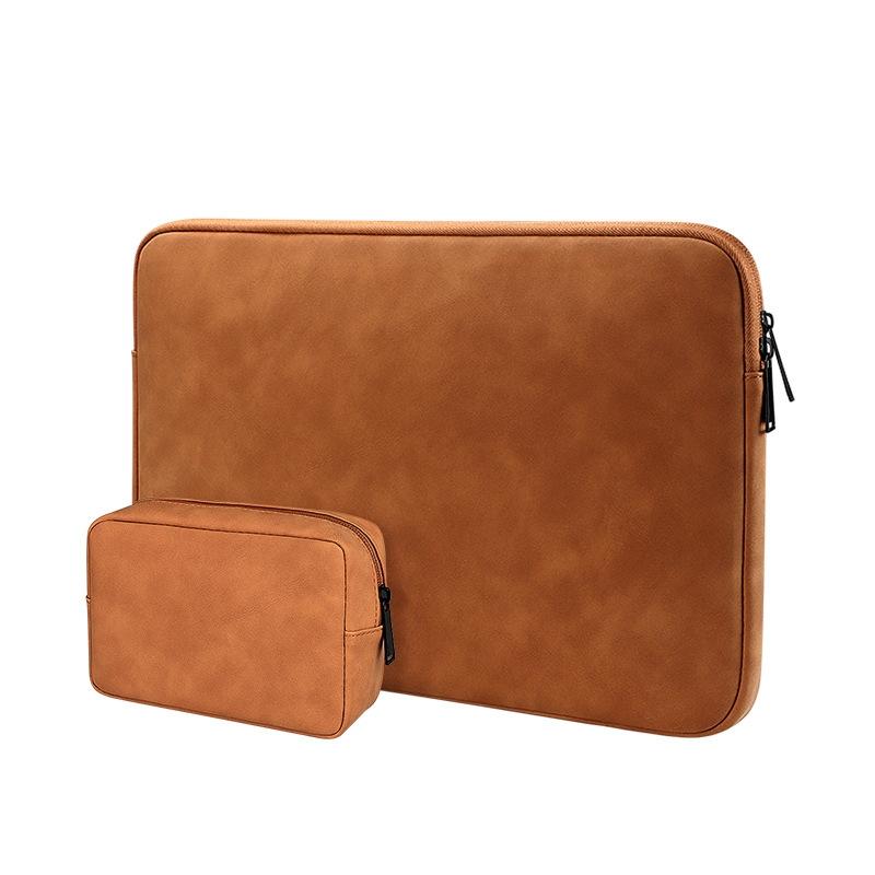 V562-F1044833060DBT-202504022120-15 Lightweight Waterproof Lambskin Laptop Sleeve - 13.3 Inches - Deep Gray With Bag - Image 16