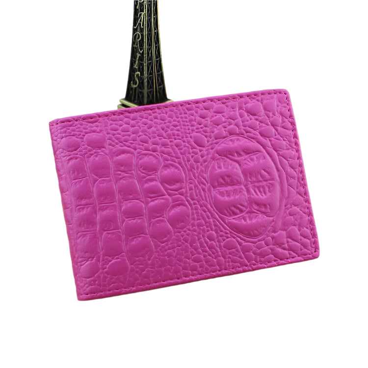 V562-F1055000950DBT-202503281932-01 Universal Crocodile Pattern Driver License Cover With Card Slot - Pink - Image 2