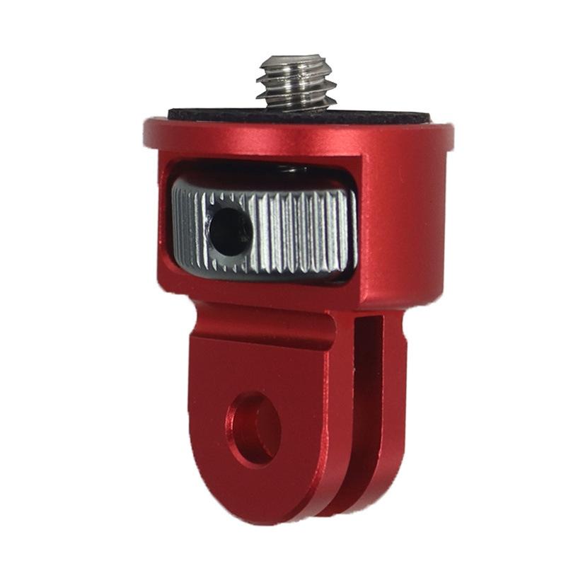 V562-F1095232060DBT-222234-00 Universal Tripod Adapter for Action Cameras - 1 / 4 Inch Screw - Red Titanium - Image 1