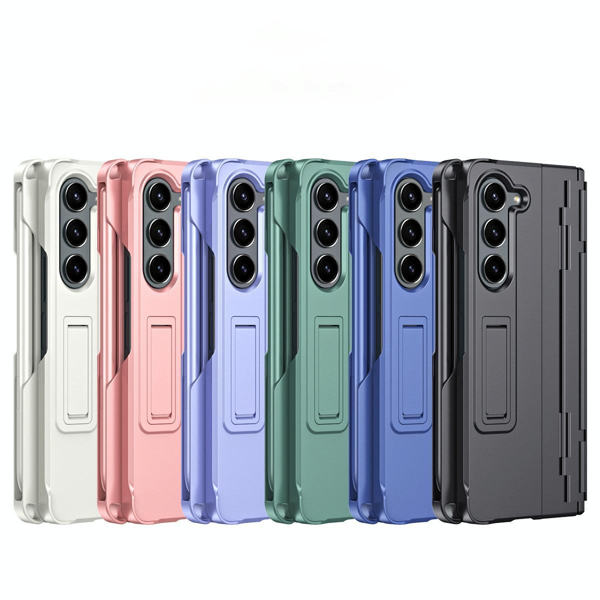 V562-F200093200AYS-202505291213-08 For Samsung Galaxy Z Fold4 5G Shockproof Diamond Case With Hinge And Pen - Purple - Image 9