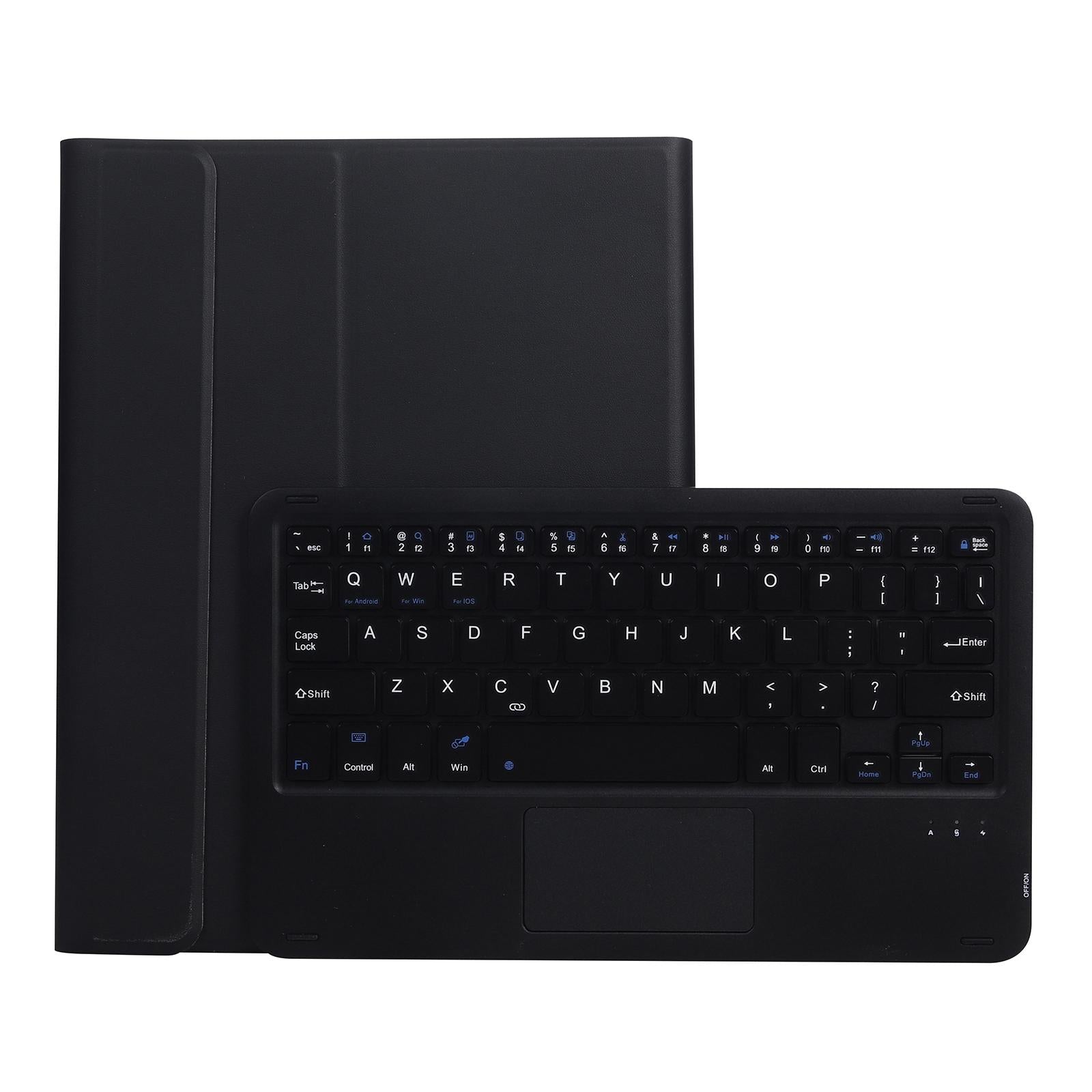 V562-F205893200ADE-202504292005-07 Bluetooth Keyboard Leather Case For Ipad Pro 10.5 With Touch Control - Lambskin Texture Compatible With 10.2 2021 & 2020 & 2019 / Air 3 - Pink - Image 8