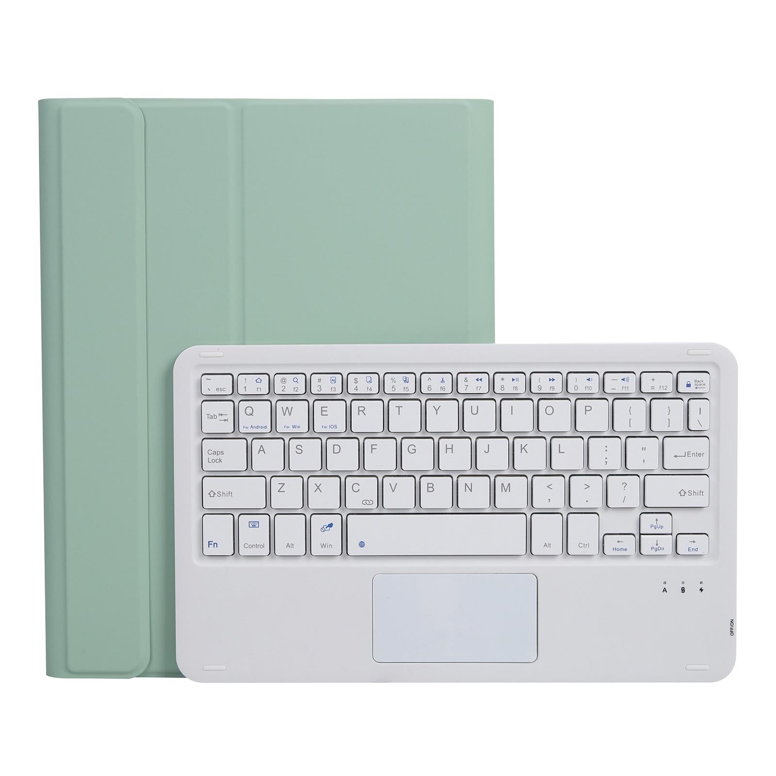 V562-F205893200ADE-202504292005-13 Bluetooth Keyboard Leather Case For Ipad Pro 10.5 With Touch Control - Lambskin Texture Compatible With 10.2 2021 & 2020 & 2019 / Air 3 - Pink - Image 14