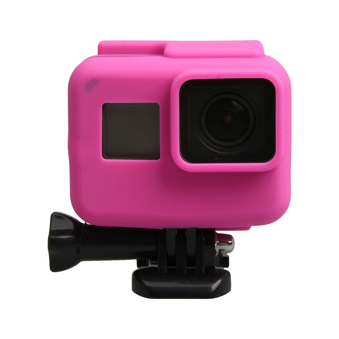 V562-F2350ACD-202502241315-00 Silicone Border Frame Mount for Gopro Hero5 - Protective Cover - Pink - Image 1