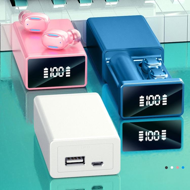 V562-F3393D6PI-202505261805-02 Wireless Bluetooth Earphones with Magnetic Charging Box - Pink - Image 3