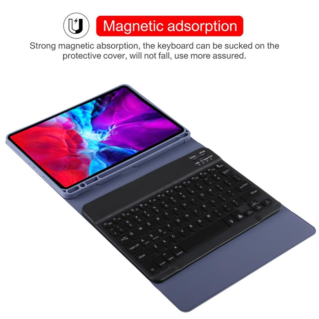 V562-F3515ORPI-202504291841-07 Bluetooth Tablet Case For Ipad Pro 11 With Detachable Microfiber Leather Backlight Pen Slot & Holder - Pink - Image 8
