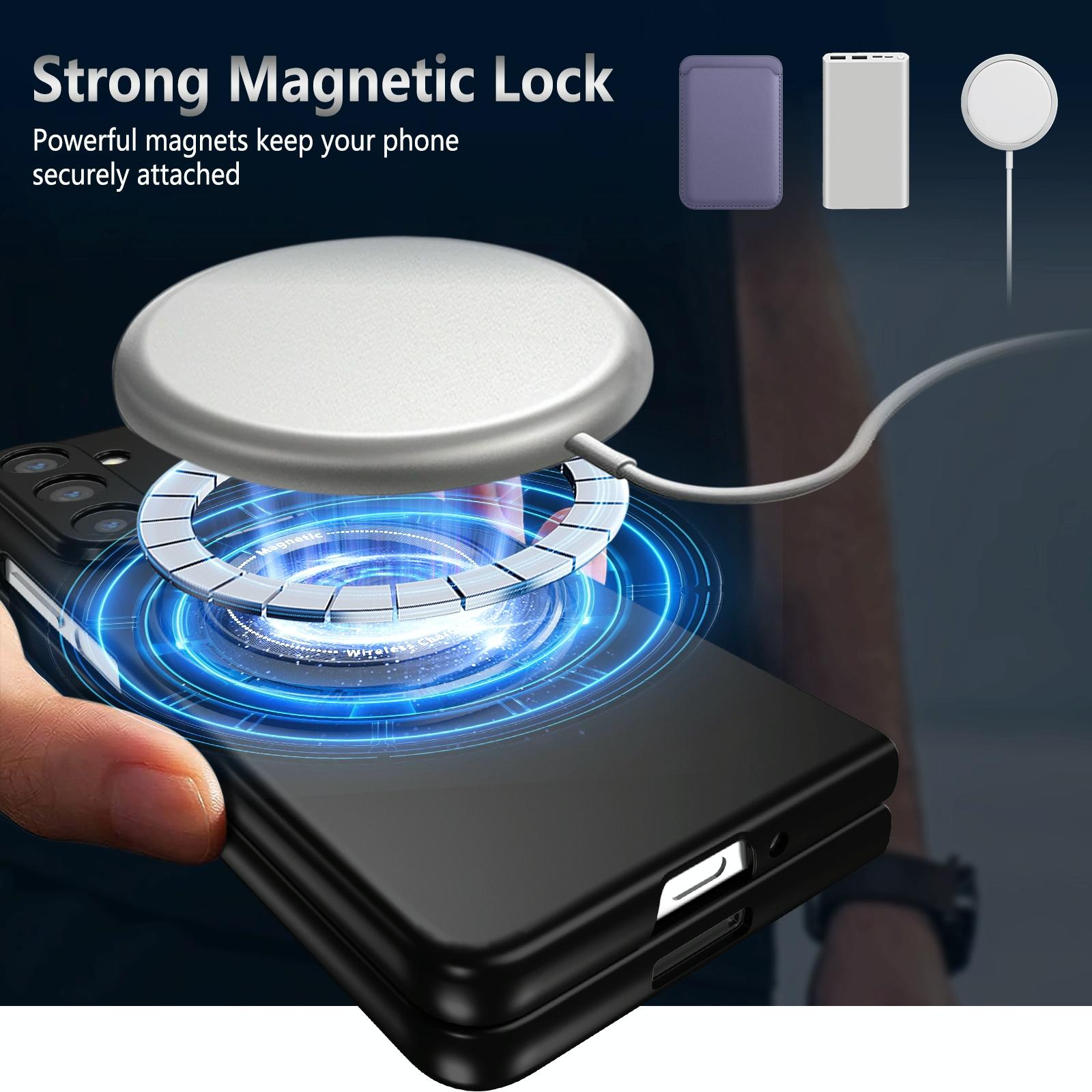 V562-F502492600ADE-202503211305-06 For Samsung Galaxy Z Fold4 5G Shockproof 360 Degree Rotating Case - Purple - Image 7