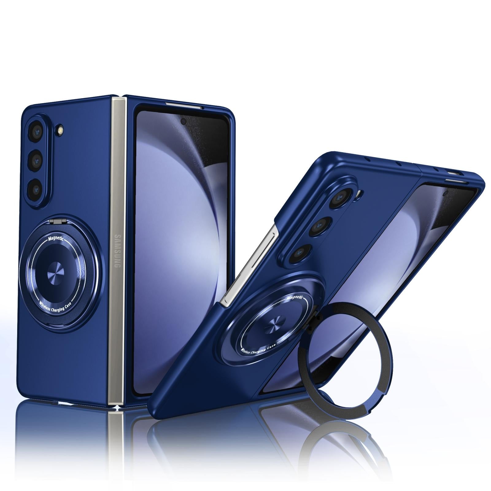 V562-F502492600ADE-202503211305-10 For Samsung Galaxy Z Fold4 5G Shockproof 360 Degree Rotating Case - Purple - Image 11