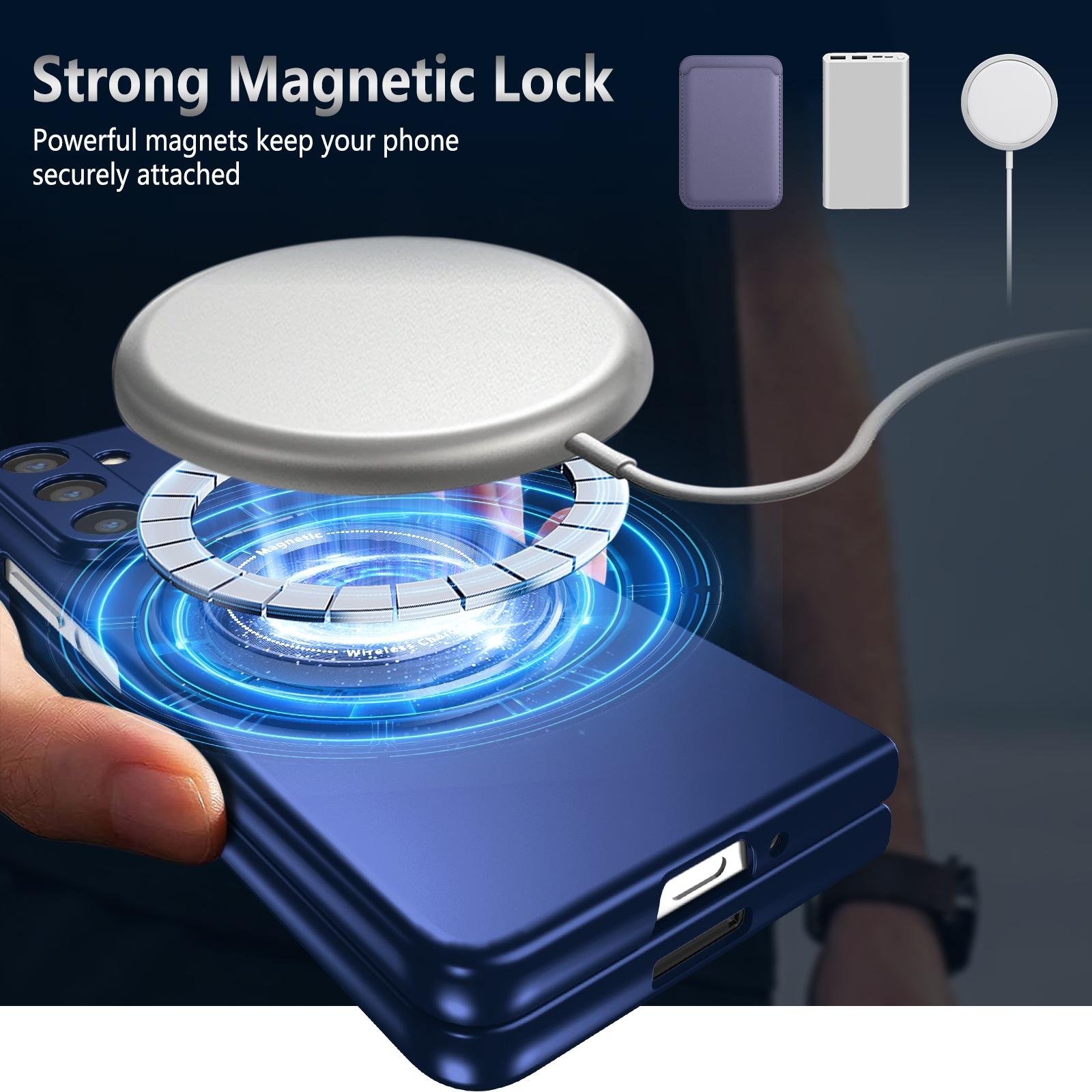 V562-F502492600ADE-202503211305-15 For Samsung Galaxy Z Fold4 5G Shockproof 360 Degree Rotating Case - Purple - Image 16