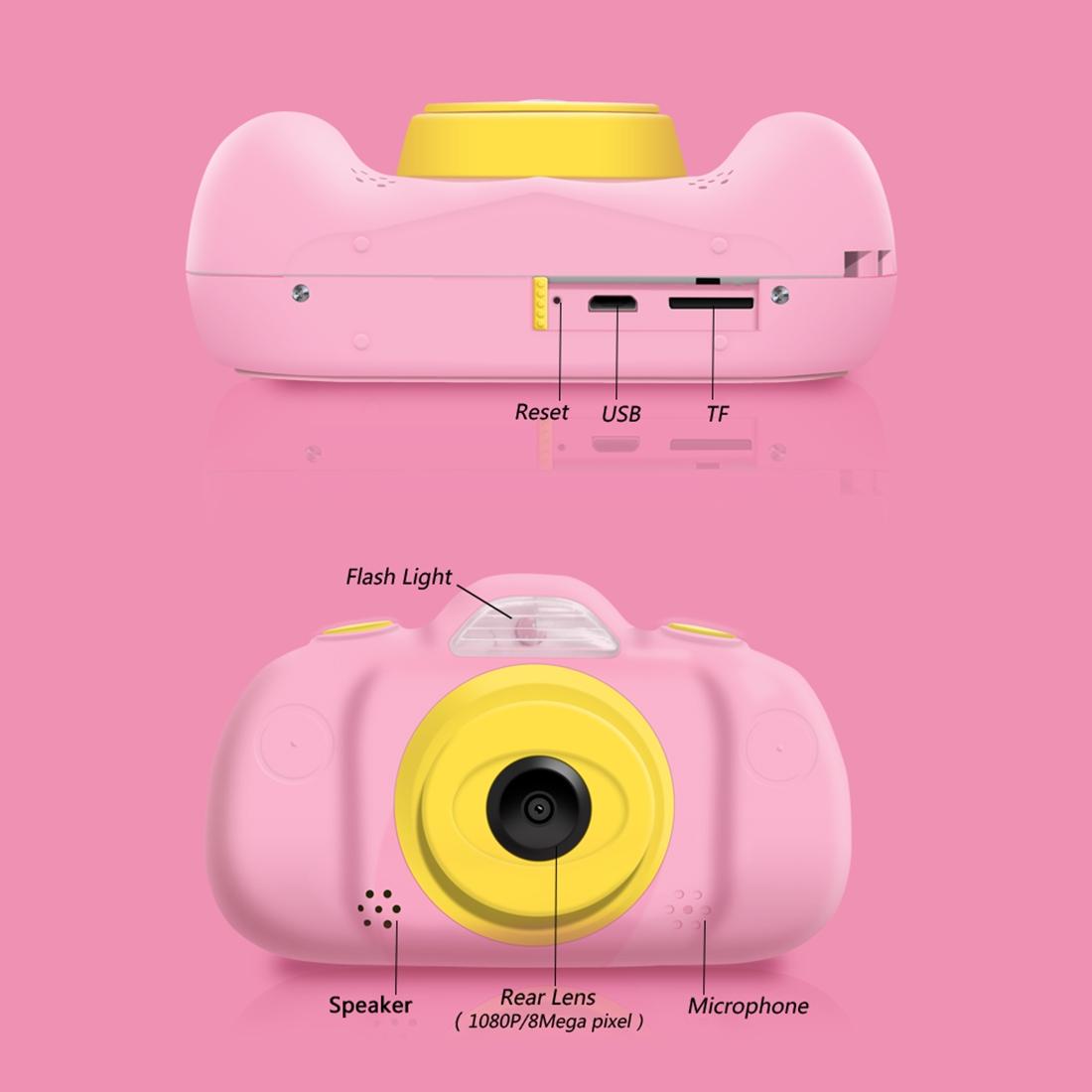 V562-F6290ACD-202502241525-04 8mp Dual-lens Children Camera with 2.4 Screen Supports 32gb Tf Card - Pink - Image 5
