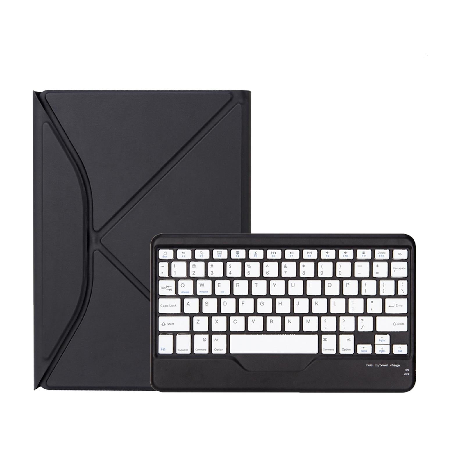 V562-F6830ORPI-202504291912-08 Bluetooth Keyboard Leather Tablet Case With Pen Slot - Pink - Image 9