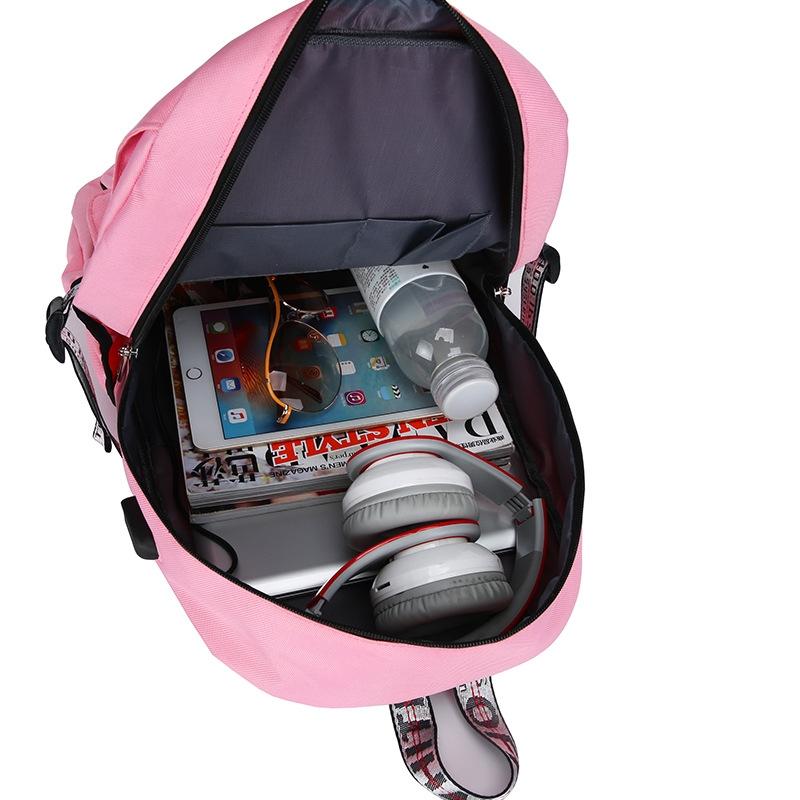 V562-G1008600550DBT-202505271301-06 Anti-theft Usb Backpack for Sports and Leisure - Pink - Image 7