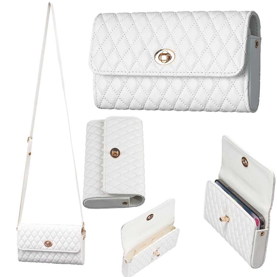 V562-G101408400ADE-202505191620-00 Horizontal Pu Crossbody Shoulder Bag - White - Image 1