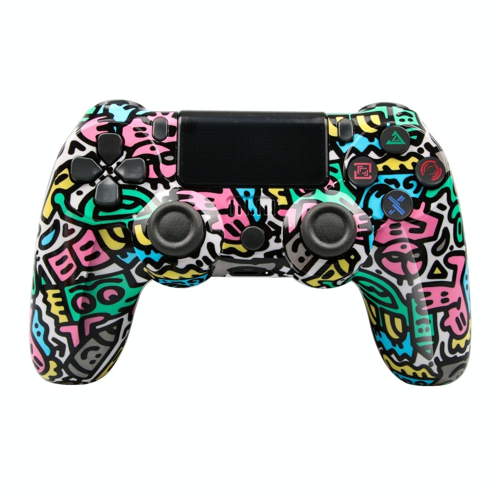 V562-G1025163060DBT-202503201931-00 Wireless Bluetooth Game Controller for Ps4 with Dual Vibration and Light Strip - Letter - Image 1