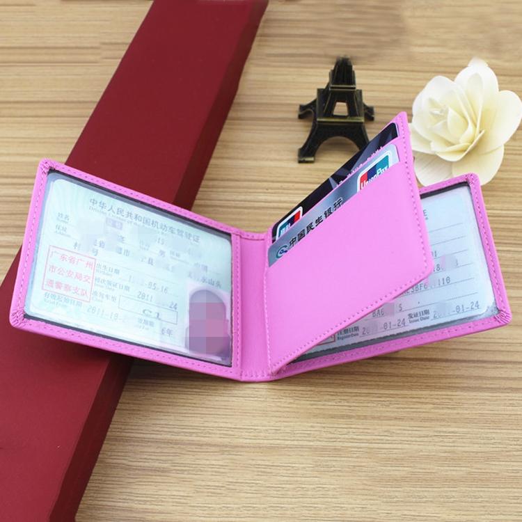 V562-G1055000950DBT-202503281935-04 Universal Crocodile Pattern Driver License Cover With Card Slot - Rose Red - Image 5