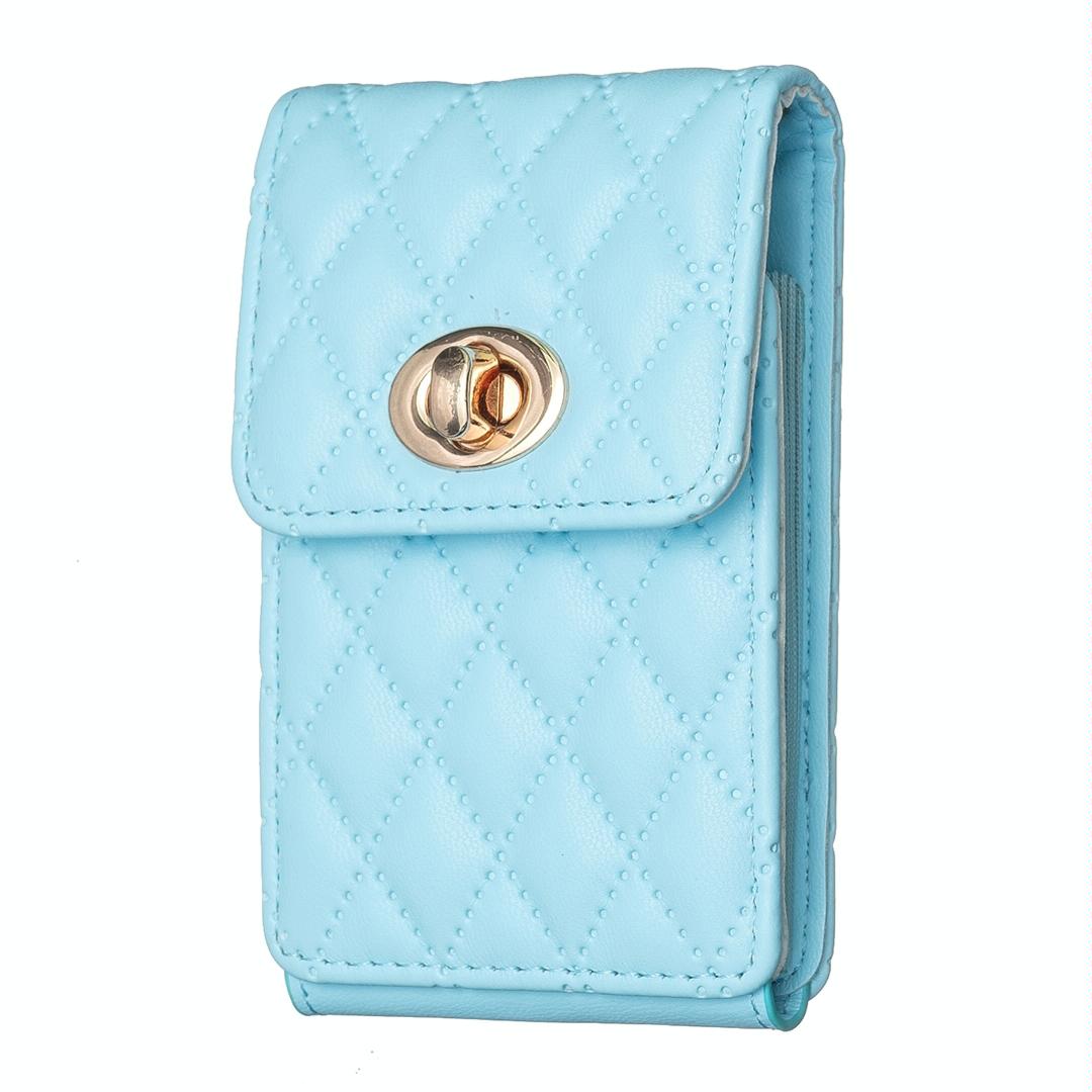 V562-G107339400ADE-202503281915-07 Vertical Card Bag With Metal Buckle For Mobile Phones - Purple - Image 8