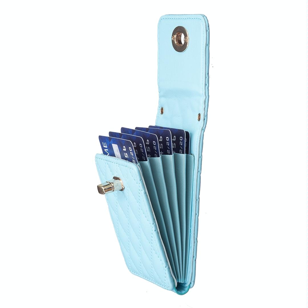 V562-G107339400ADE-202503281915-11 Vertical Card Bag With Metal Buckle For Mobile Phones - Purple - Image 12