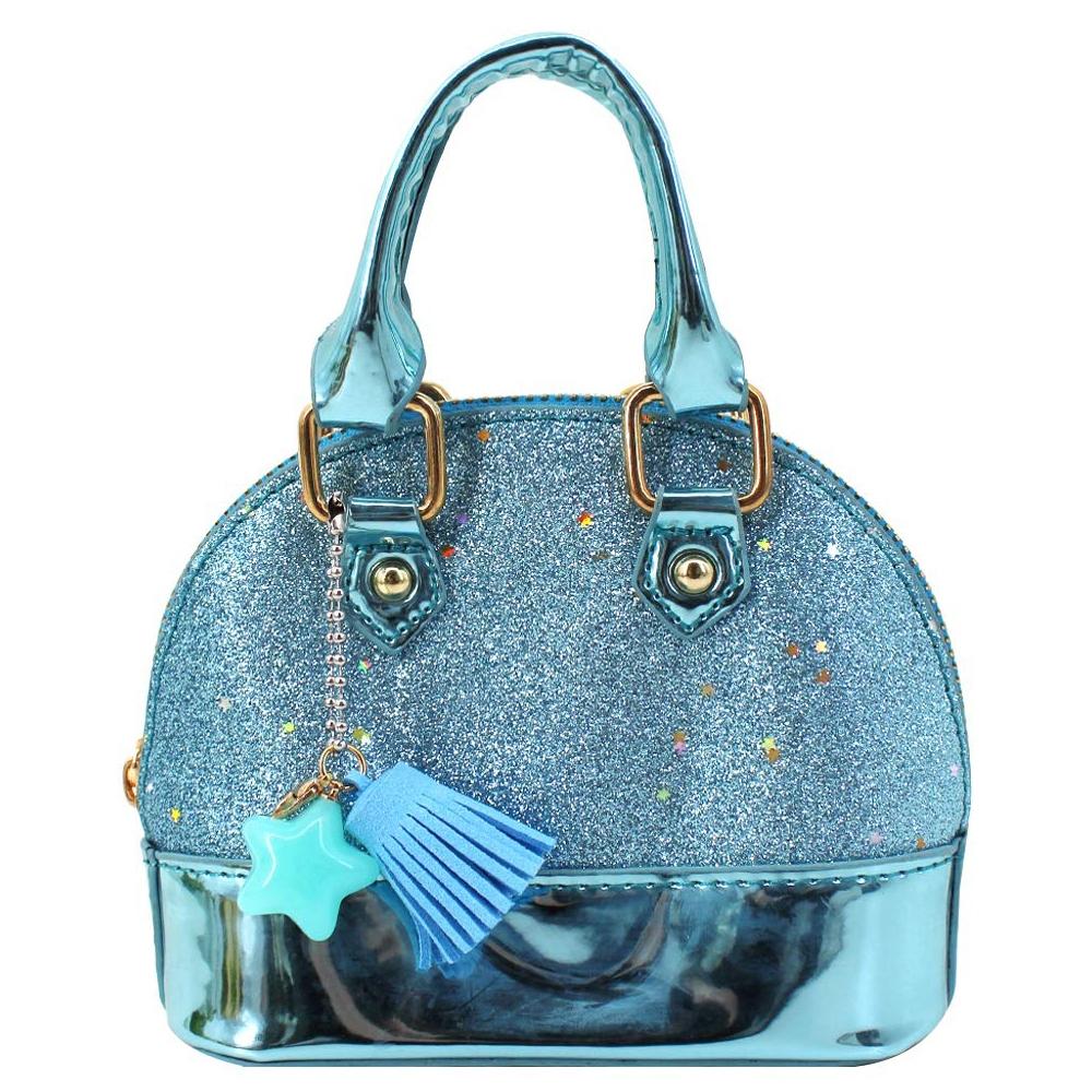 V562-G1086663810DBT-202505191442-00 Mini Leather Shoulder Bag For Girls Cute & Compact - Blue - Image 1