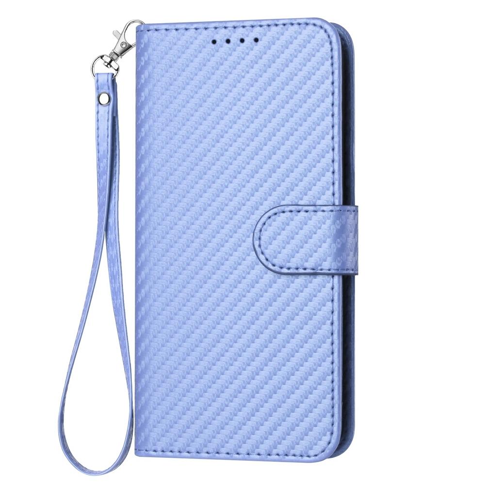 V562-G209615600ADE-202505221911-12 For Samsung Galaxy Z Fold4 5G Carbon Fiber Leather Phone Case With Lanyard - Pink - Image 13