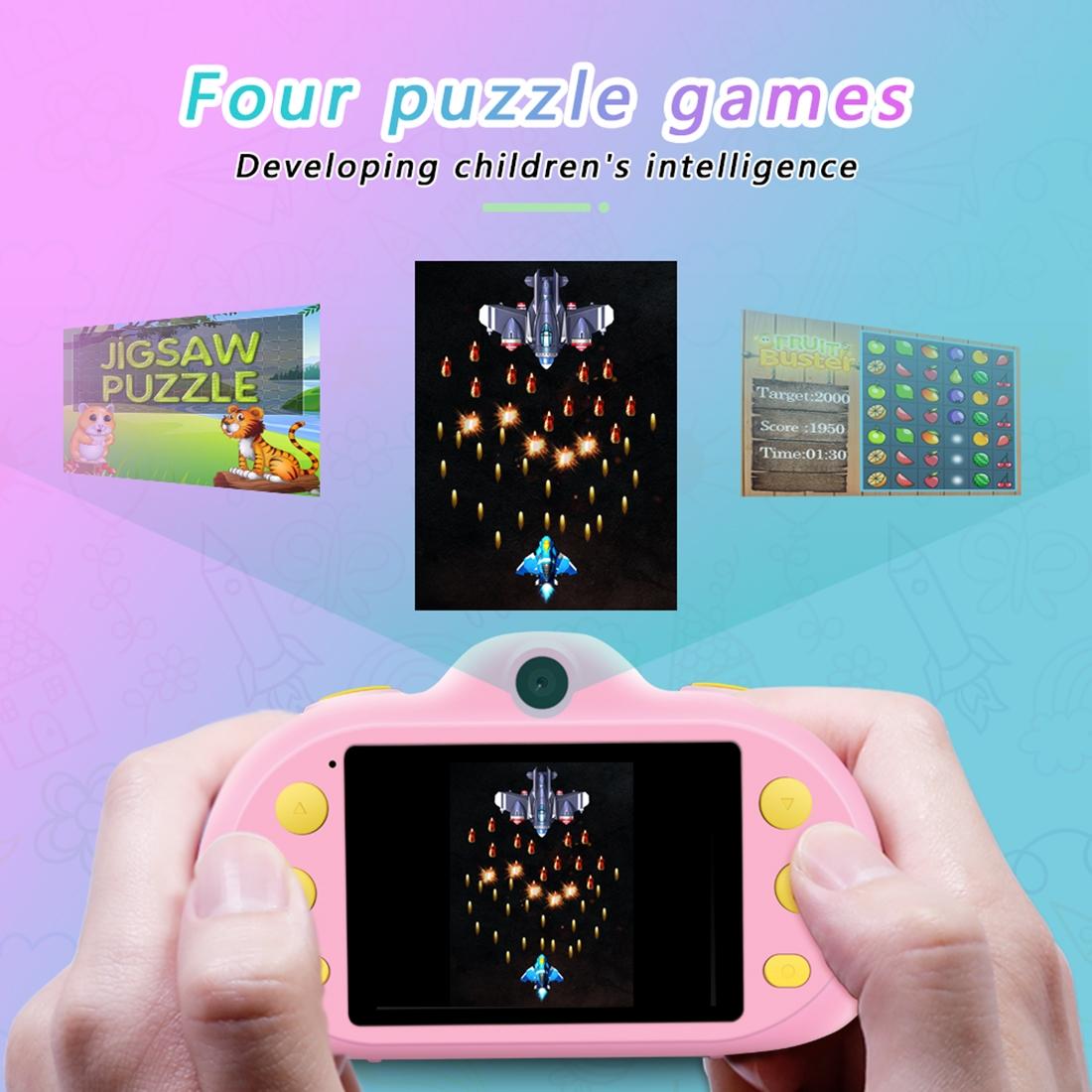 V562-G6290ACD-202502241525-05 8mp Dual-lens Children Camera with 2.4 Screen Supports 32gb Tf Card - Green - Image 6