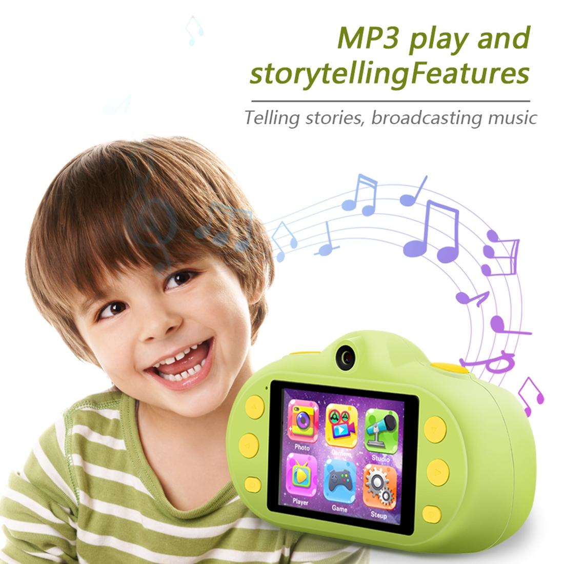 V562-G6290ACD-202502241525-15 8mp Dual-lens Children Camera with 2.4 Screen Supports 32gb Tf Card - Green - Image 16