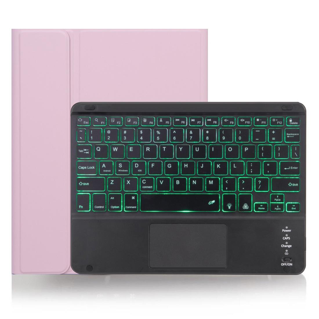 V562-GD7120ORPI-202504291812-01 Detachable Bluetooth Keyboard Tablet Case For Ipad Pro 11 With Touchpad Pen Slot & Backlight - Plain Texture - Dark Green - Image 2